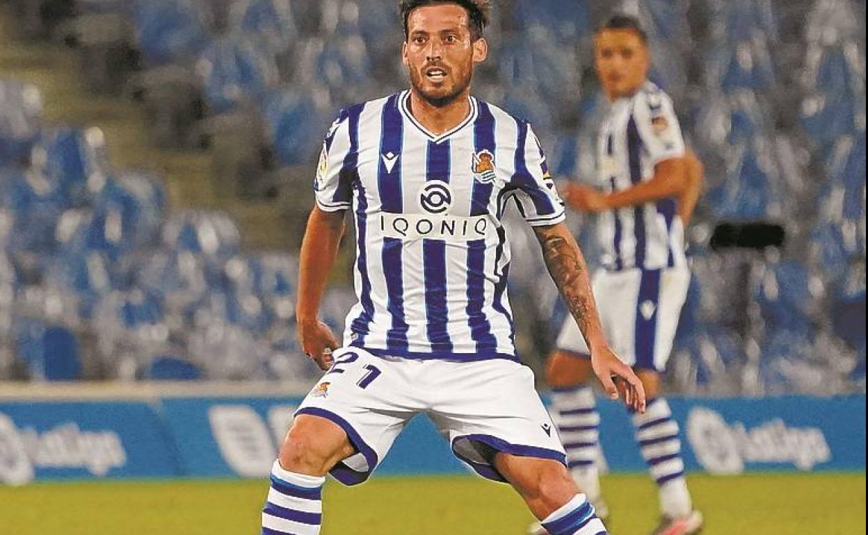 David Silva, en un encuentro en el Reale Arena.