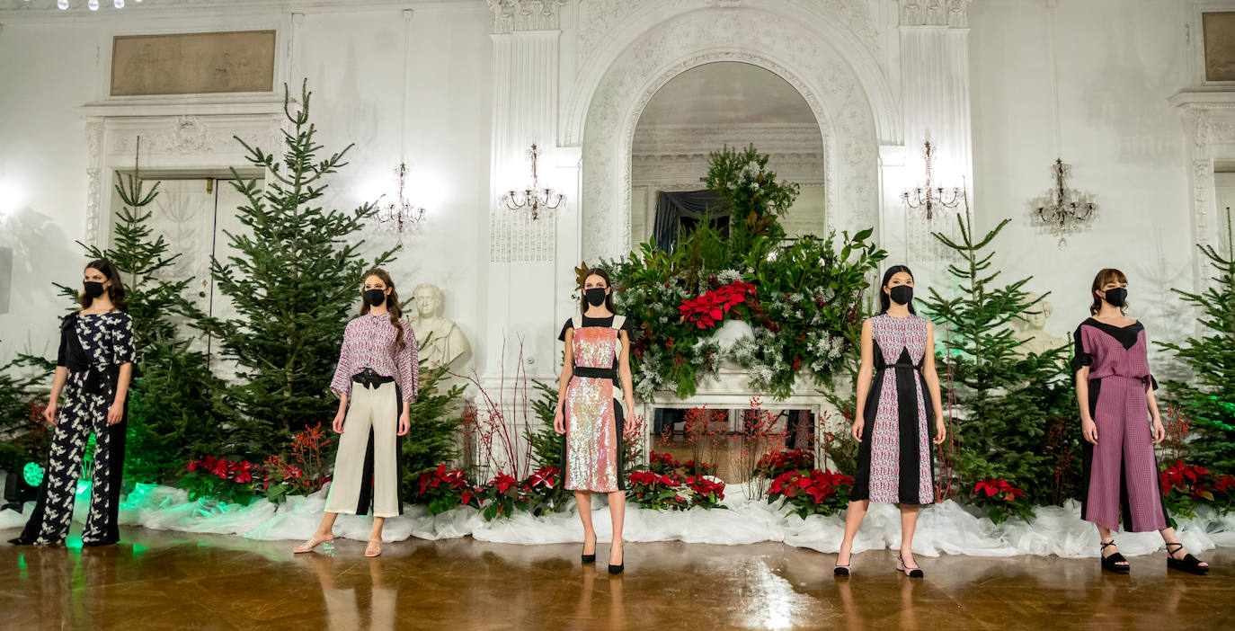 El Palacio Miramar de Donostia acogió ayer a quinta edición del desfile de moda sostenible firmado por 14 diseñadores de GK Green Fashion