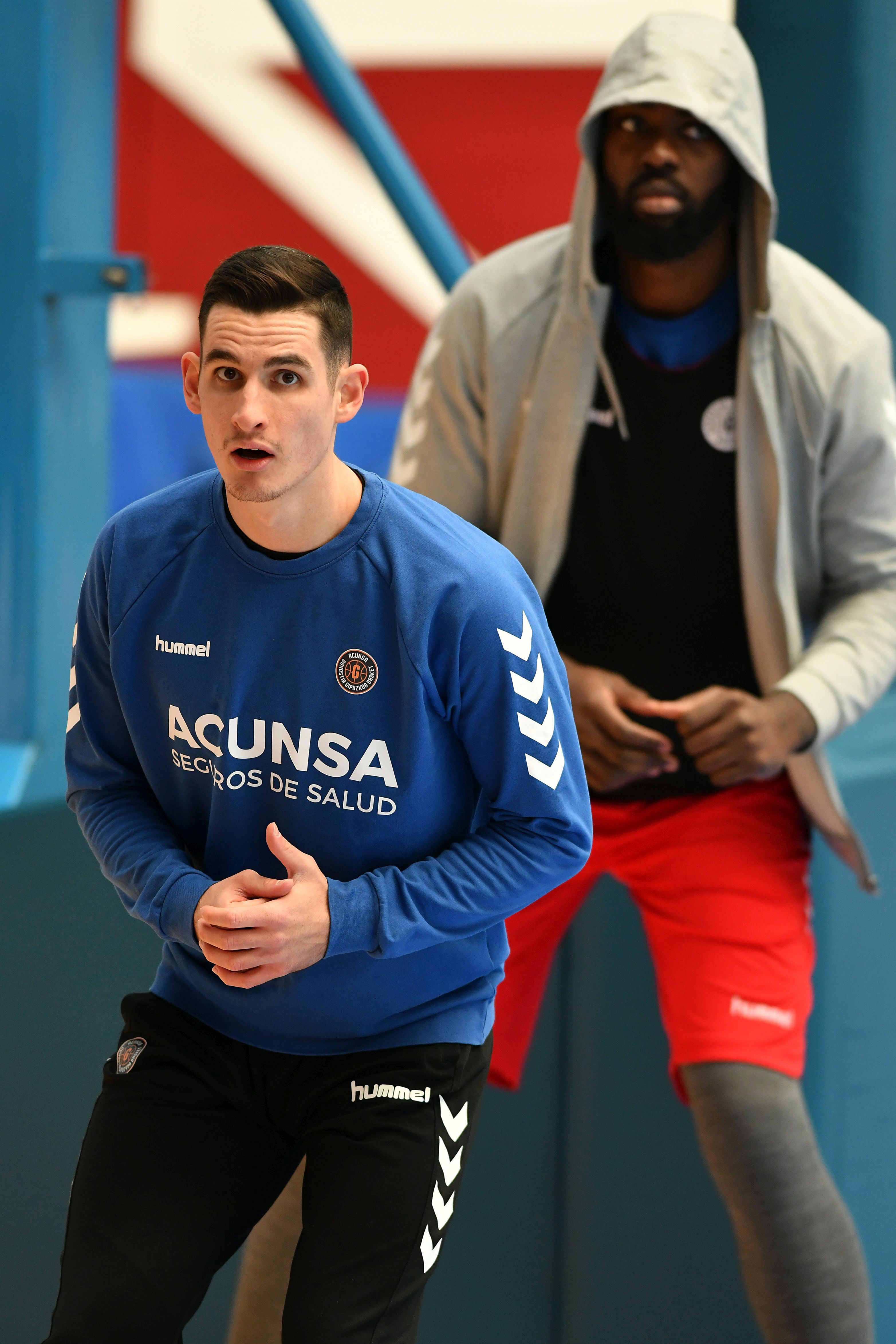 Los jugadores del GBC entrenan en Illunbe.