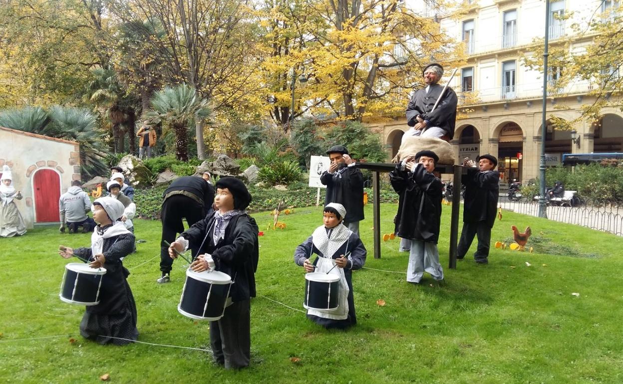 San Sebastián:
Vuelve el belén de la plaza de Gipuzkoa