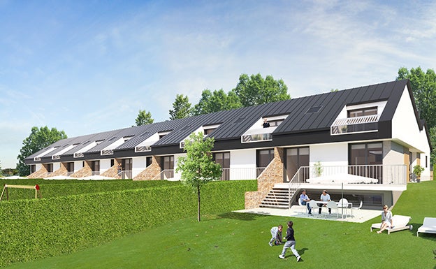 Ocho viviendas forman parte de la promoción Gurutzalde Etxadia.