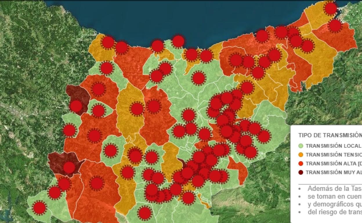 Arrasate, Ordizia y Eibar se mantienen en situación de muy alta incidencia del Covid-19