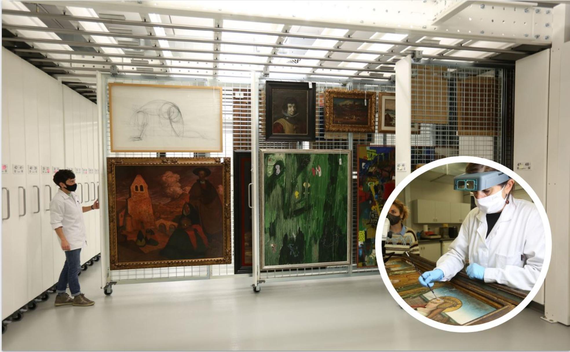 Nueva casa. Algunas de las piezas en los 'peines' de Gordailua. 