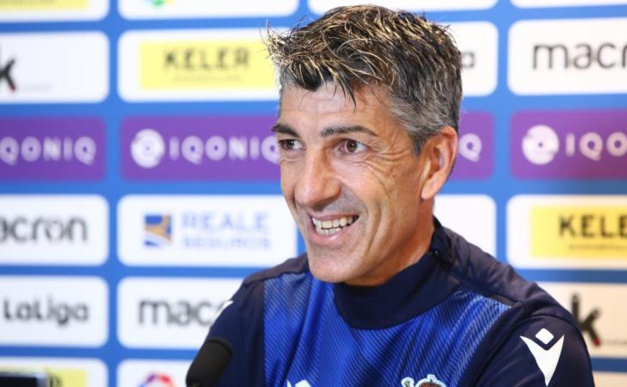 Imanol en rueda de prensa. 