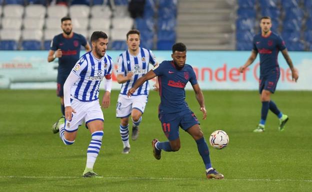 Encuentro entre la Real Sociedad y el Atlético de Madrid. 