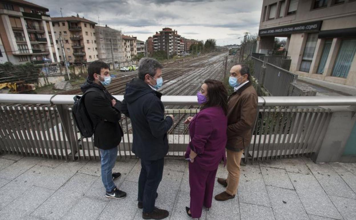 David Nuño, José Antonio Santano, Rafaela Romero y Miguel Ángel Páez. 