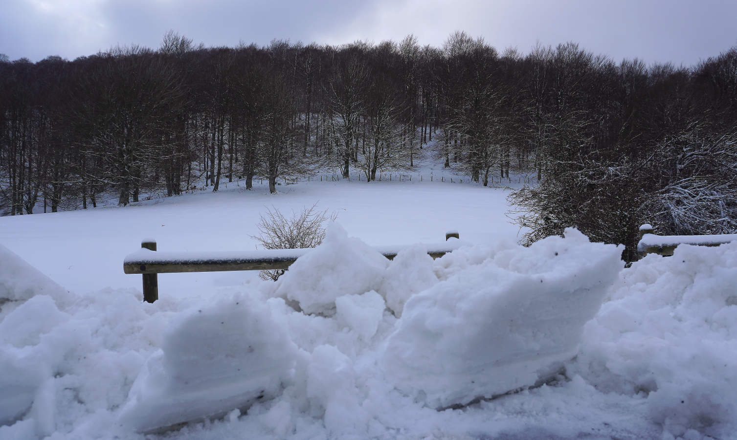 También durante todo el lunes se establecerá el aviso amarillo por nieve, ya que se espera que de madrugada la cota de nieve baje de los 1.000 a los 700 o los 800 meros, auque ocasionalmente puede llegar a 600 metros en áreas de tormenta. A partir del mediodía la cota de nieve podría situarse en el entorno de 800 a 1.000 metros.