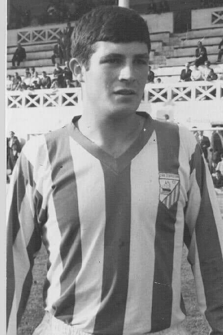 'Gaztelu', en sus inicios como futbolista.