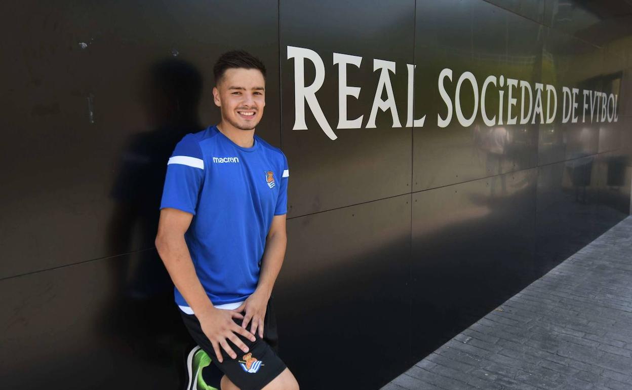 Andoni Gorosabel, en las instalaciones de Zubieta.