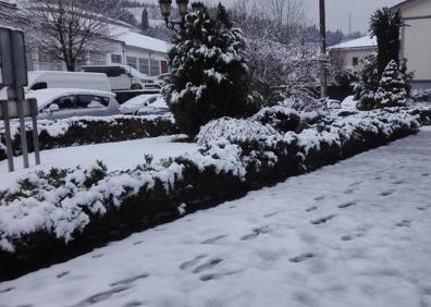 Imagen secundaria 1 - Zumarraga, Antzuola y Elgeta cubiertas de blanco. 