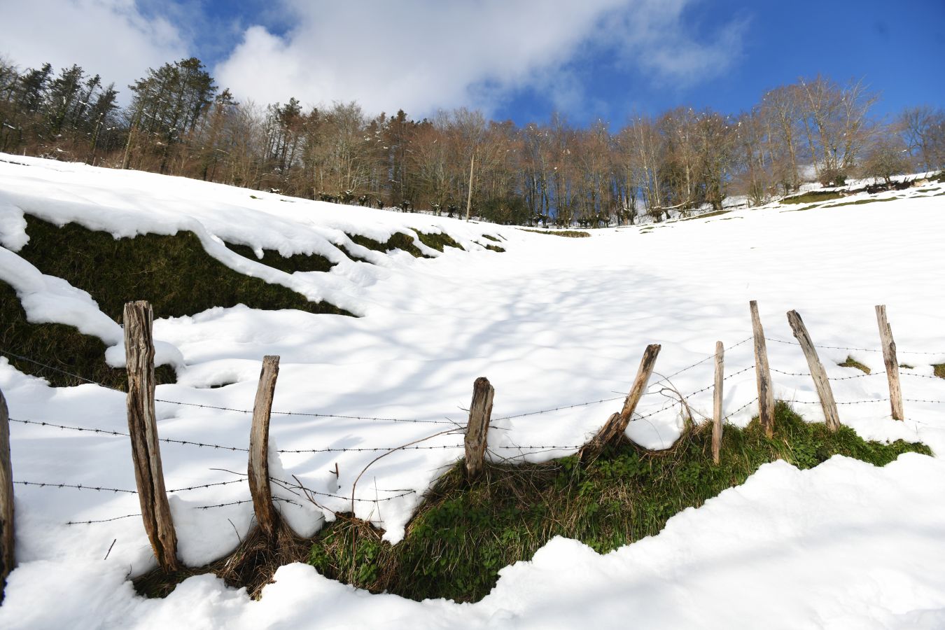 La nieve está adquiriendo importarntes grosores en algunas cumbres guipuzcoanas, como en Arrate.