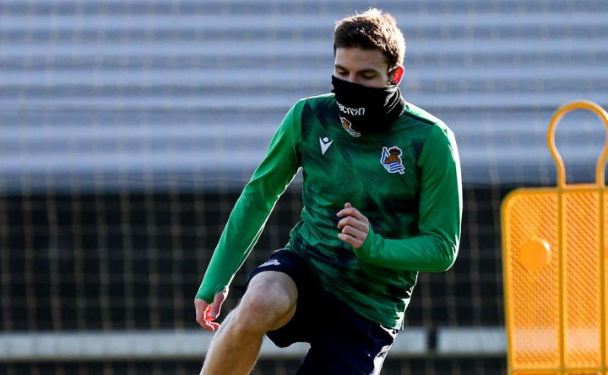 Asier Illarramendi en el entrenamiento de ayer.