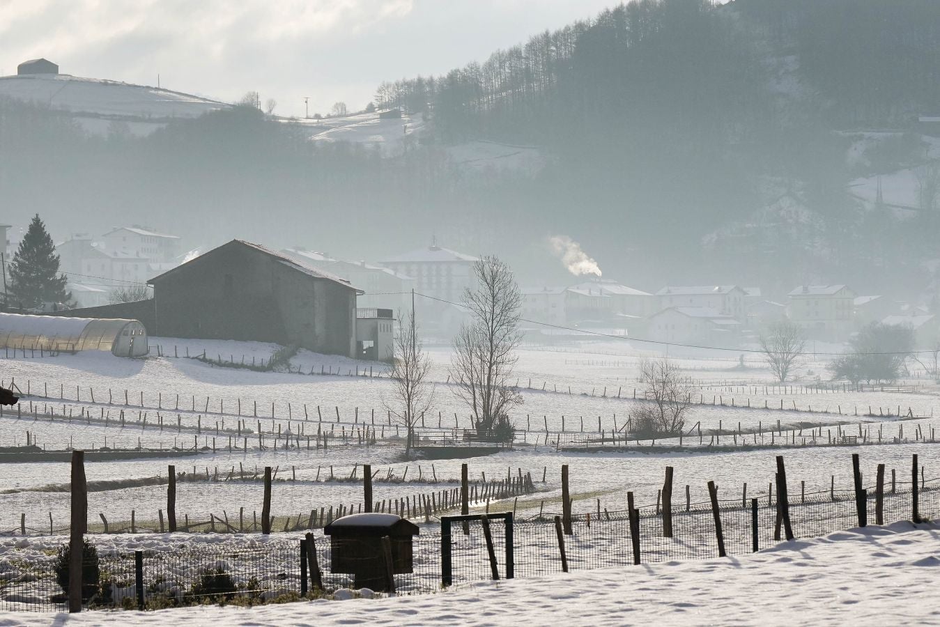 Gipuzkoa de nuevo ha amanecido este viernes bajo un manto de hielo. Las temperaturas se han quedado por debajo de los cero grados en buena parte del territorio