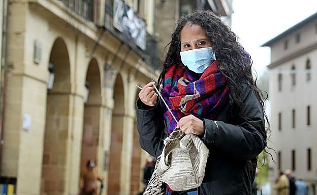 María Izquierdo llegó a Gipuzkoa desde Colombia hace once años. 
