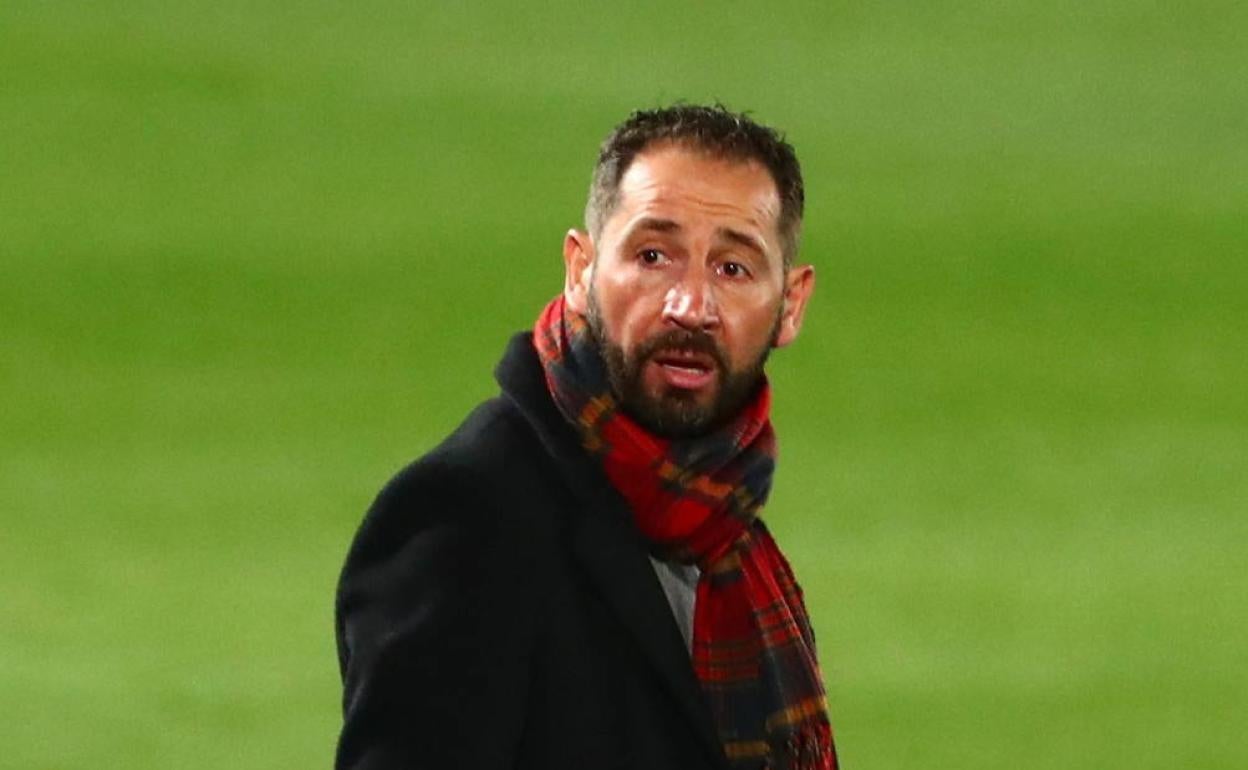 Pablo Machín en el encuetro del pasado mes de noviembre ante el Madrid. 