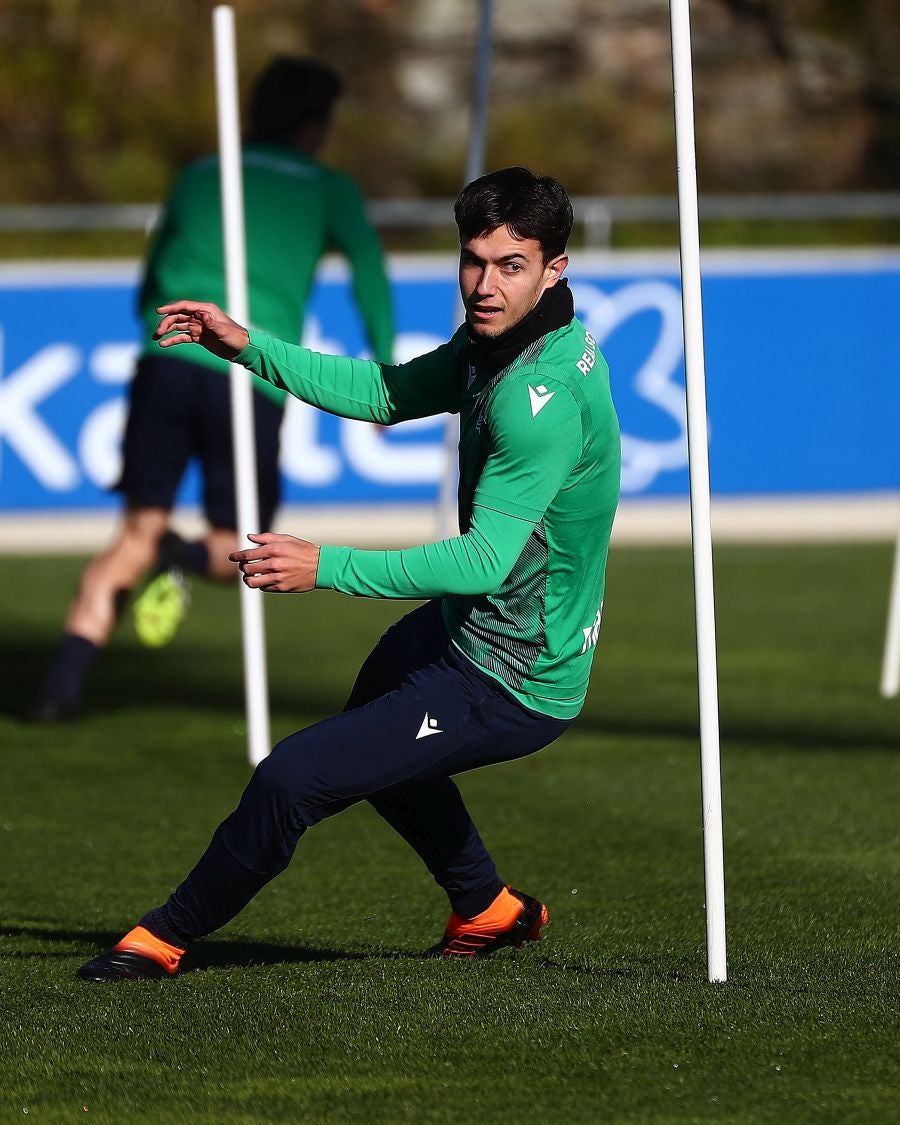 Fotos: La Real se ejercita pensando en la Copa