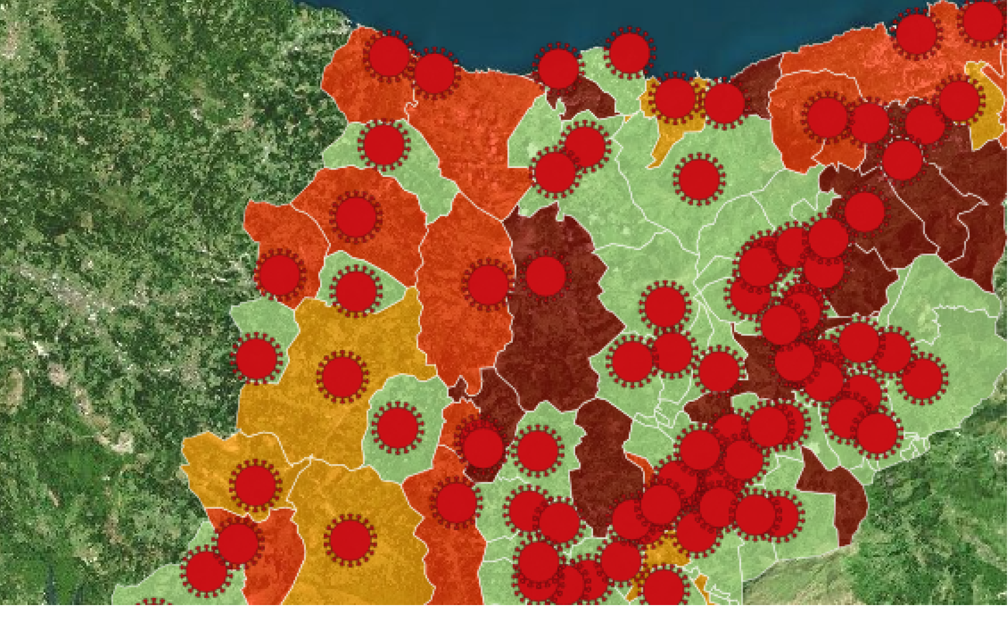 Coronavirus Gipuzkoa: Irun, Lasarte-Oria, Pasaia, Hernani y Urnieta se tiñen de rojo