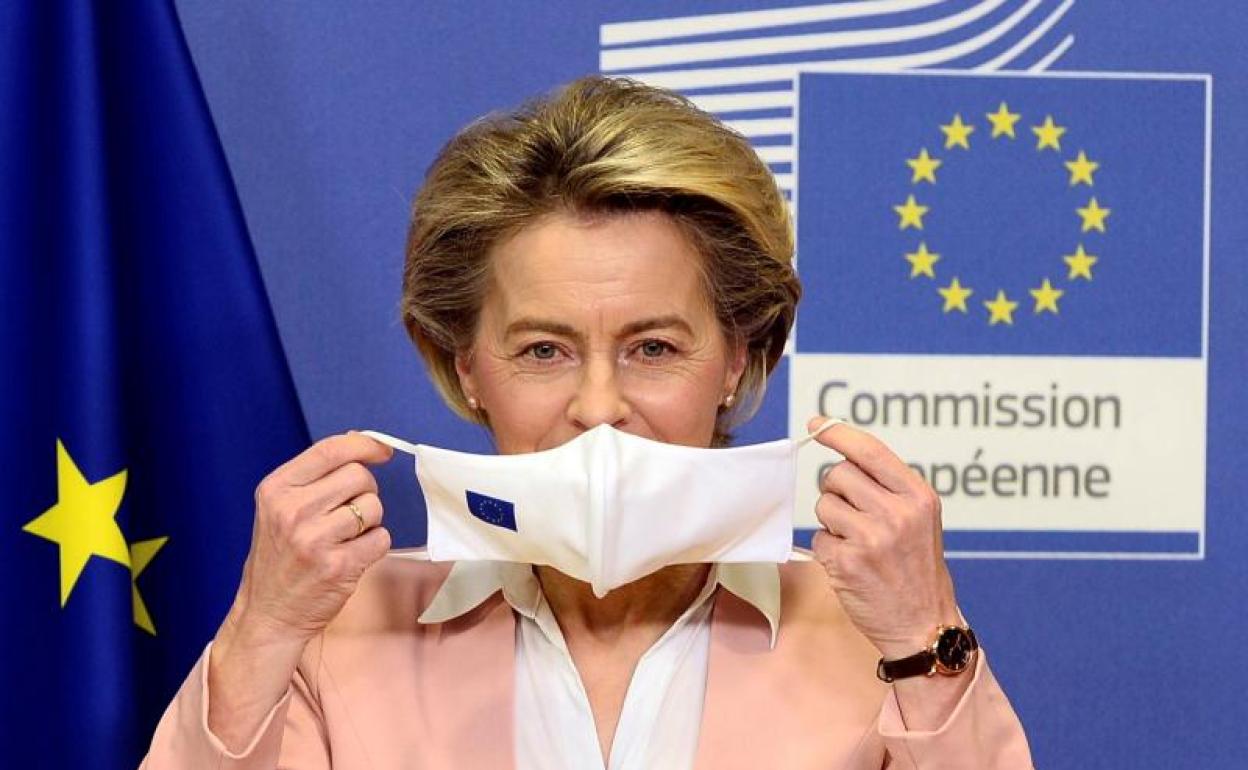 La presidenta de la Comisión Europea, Ursula von der Leyen