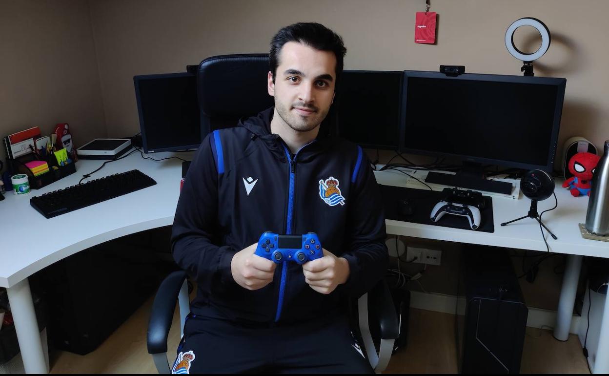 Yeray Zaballos y Ander Hipólito, que representes de la Real Sociedad en la eLaLiga