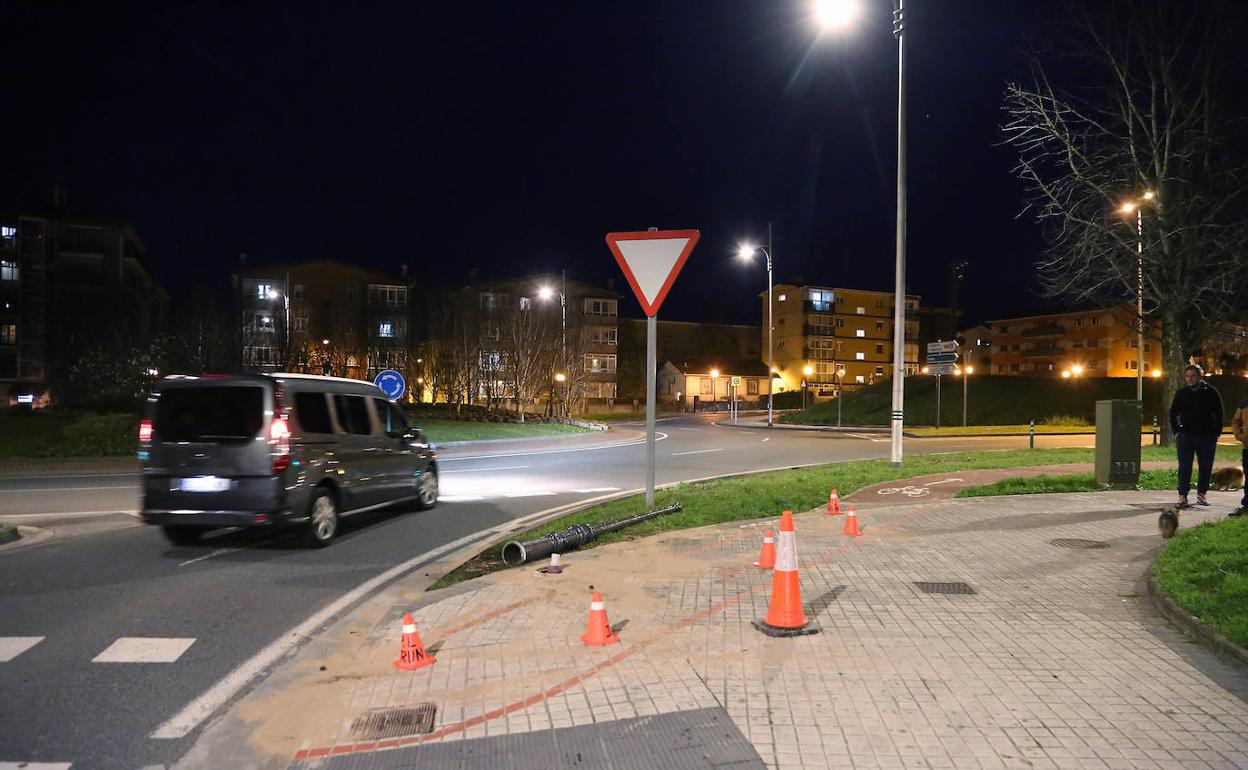 Imagen del lugar del accidente.