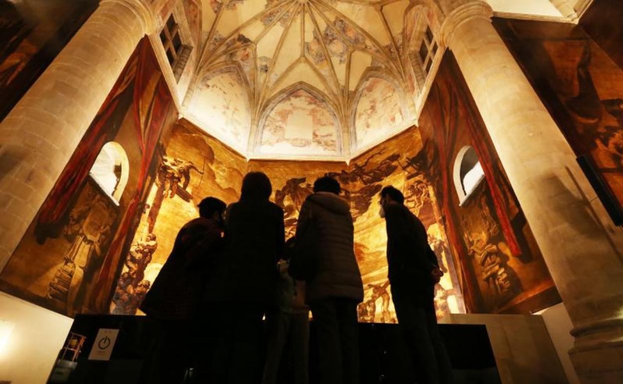 Un grupo que participó en las visitas