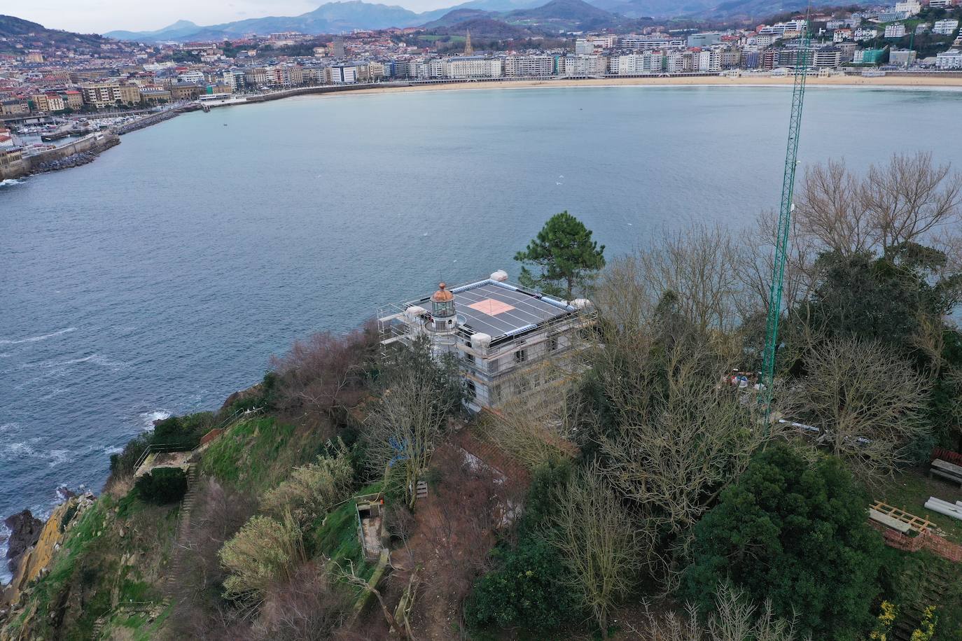 Así ha quedado la isla tras los trabajos, a vista de dron