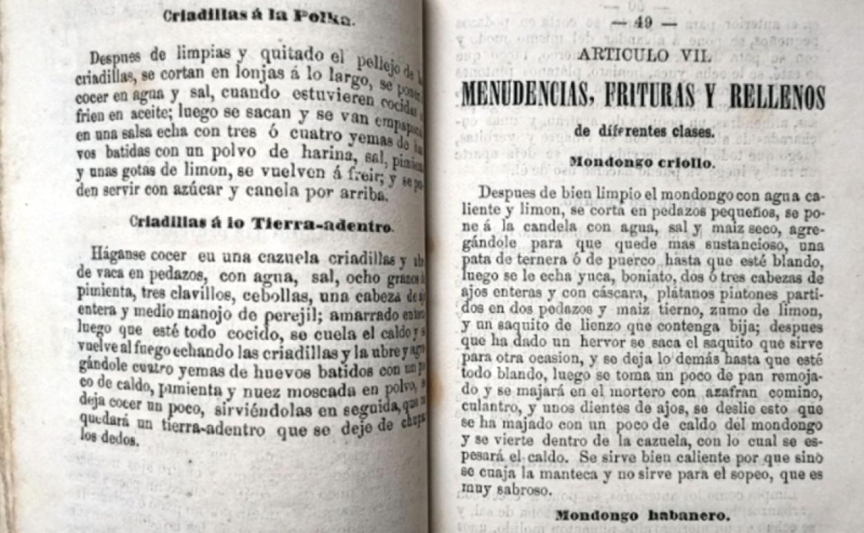 El primer libro de cocina de Cuba lo escribió un español | El Diario Vasco