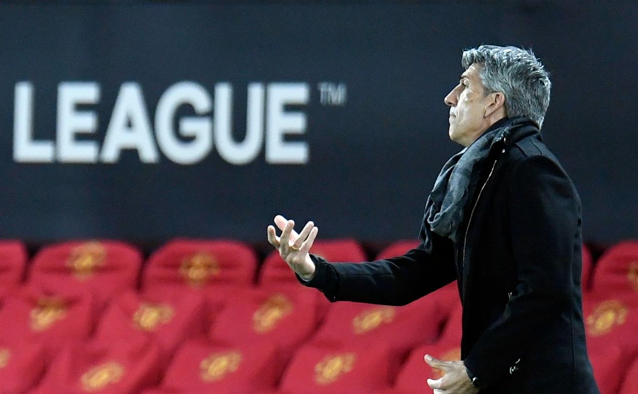 Imanol, en Old Trafford. 