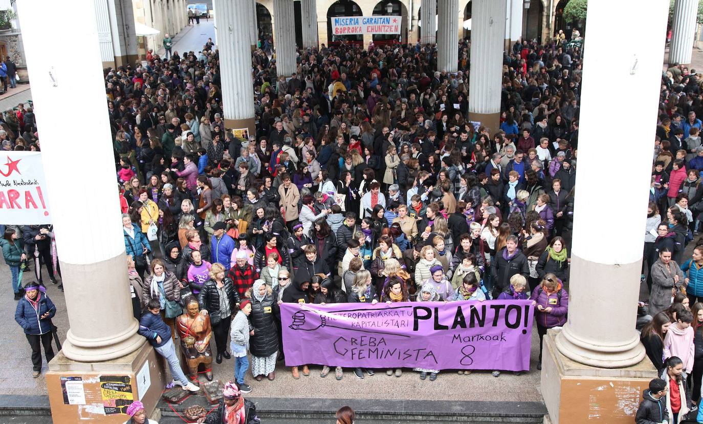 Manifestación en Ordizia en 2018. 