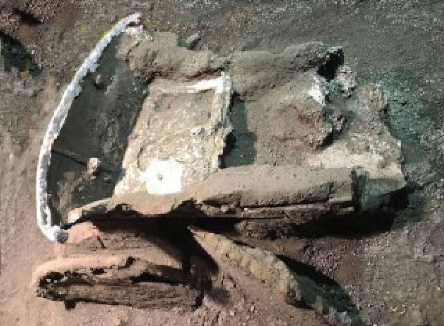 El parque arqueológico de Pompeya ha anunciado el descubrimiento de un gran carro para ceremonias, encontrado en excelente estado, a sólo unos cientos de metros al norte del famoso sitio cultural italiano.