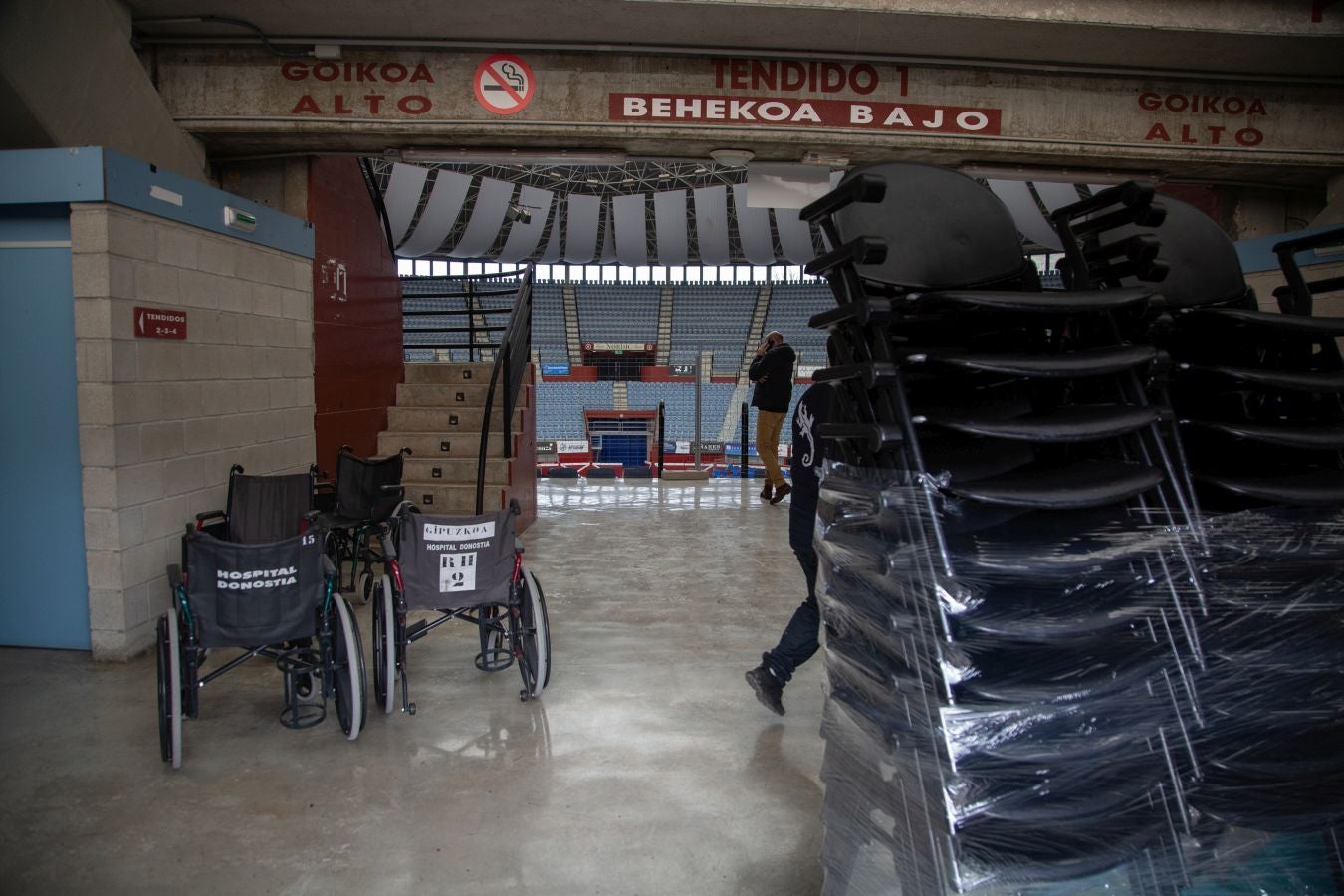 Illunbe ya se está preparando para que a partir de mañana se comienza a vacuna en su interior a docentes y responsables de comedores menores de 55 años