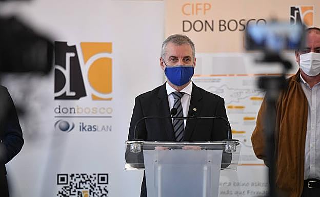 Urkullu celebra el «logro» de que «el 99% de las aulas están abiertas» pese a la pandemia