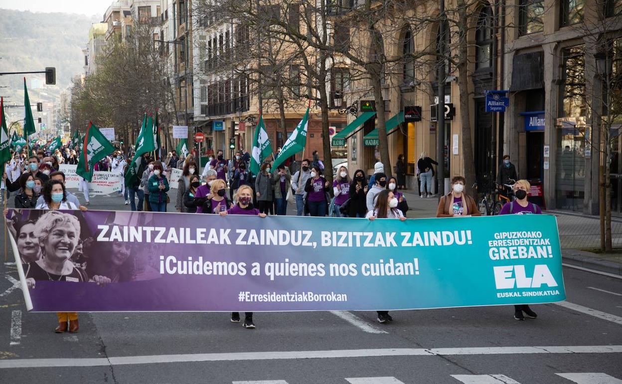 La movilización de San Sebastián.