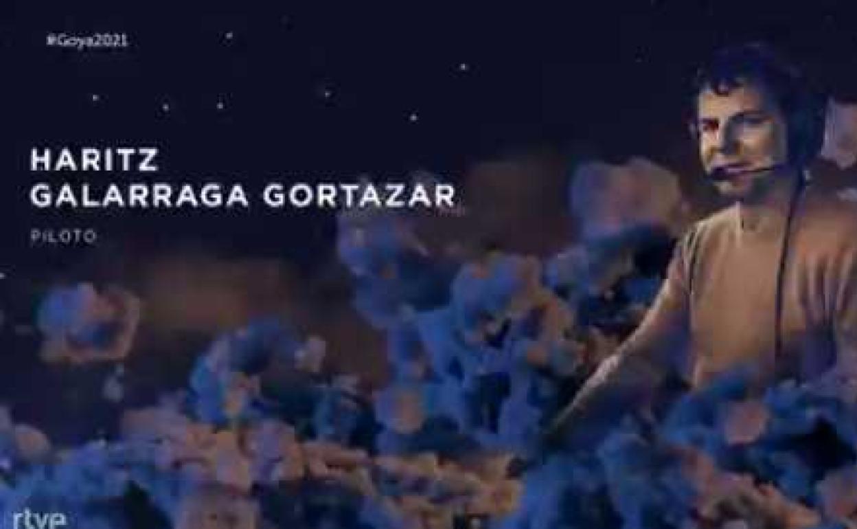 El homenaje 'In memoriam' de los Goya recuerda al piloto donostiarra Haritz Galarraga