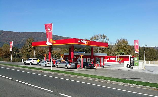 Gasolinera de Easygas, en el término municipal de Hondarribia.