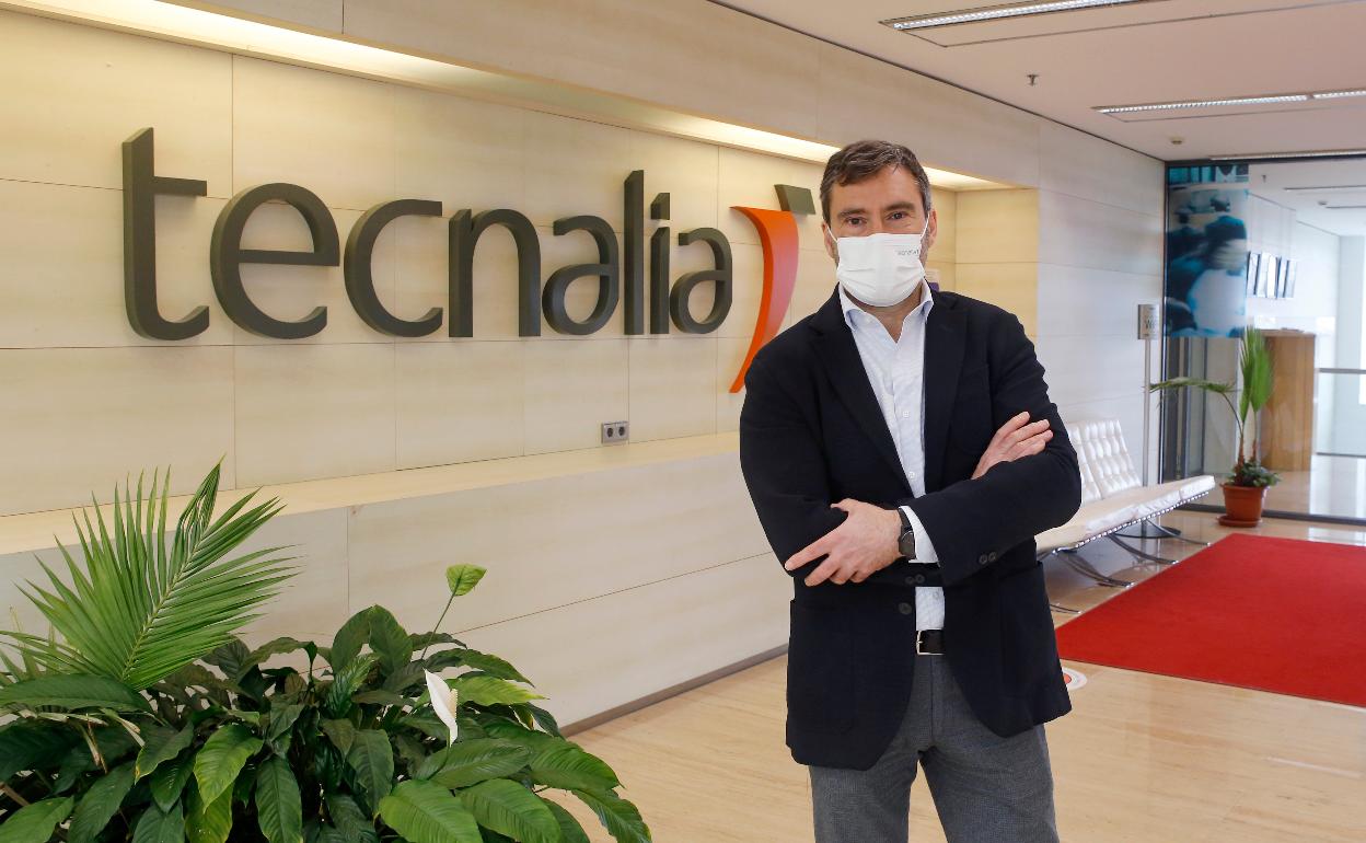 Fernando Espiga, en la sede de Tecnalia en Zamudio. 