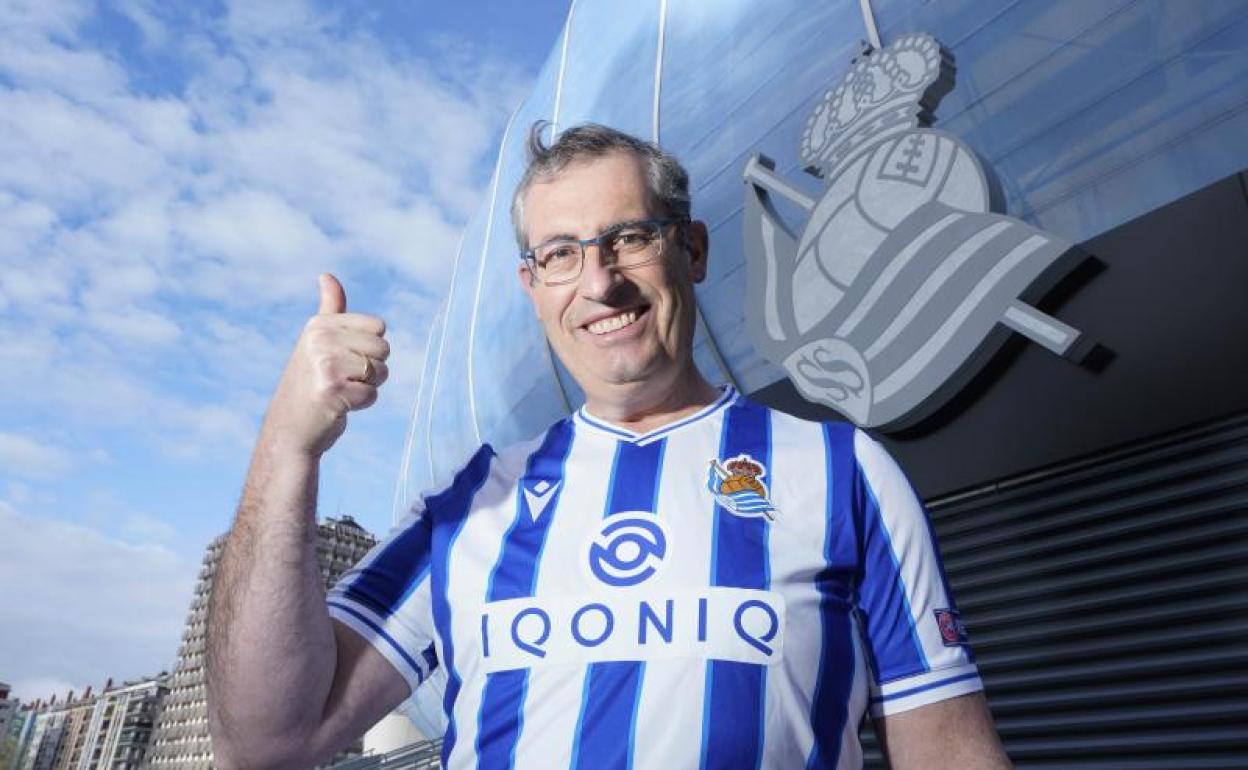 El Diputado General de Gipuzkoa, Markel Olano, en el Reale Arena. 