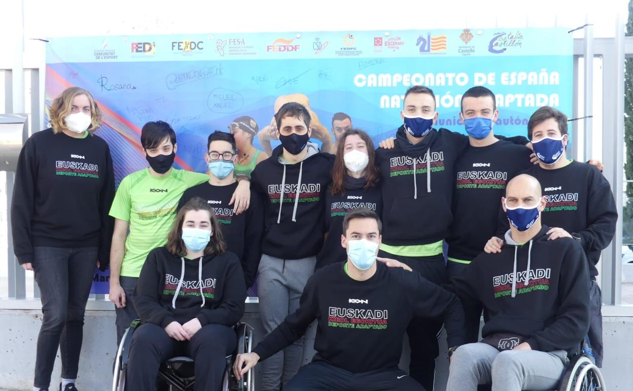 Los componentes de la selección vasca. 