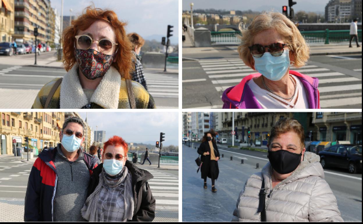 Ana Ribé posa en el paseo de la Zurriola. 