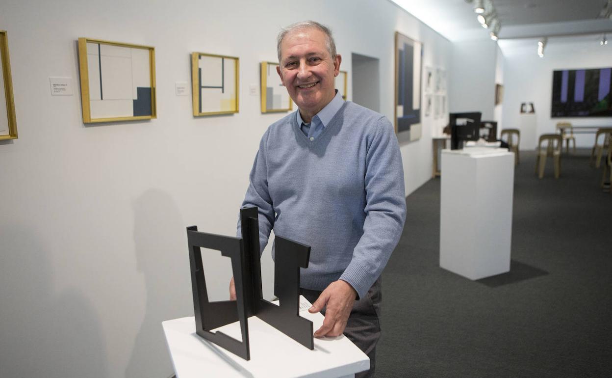 Ruiz de Eguino, ayer en su exposición.