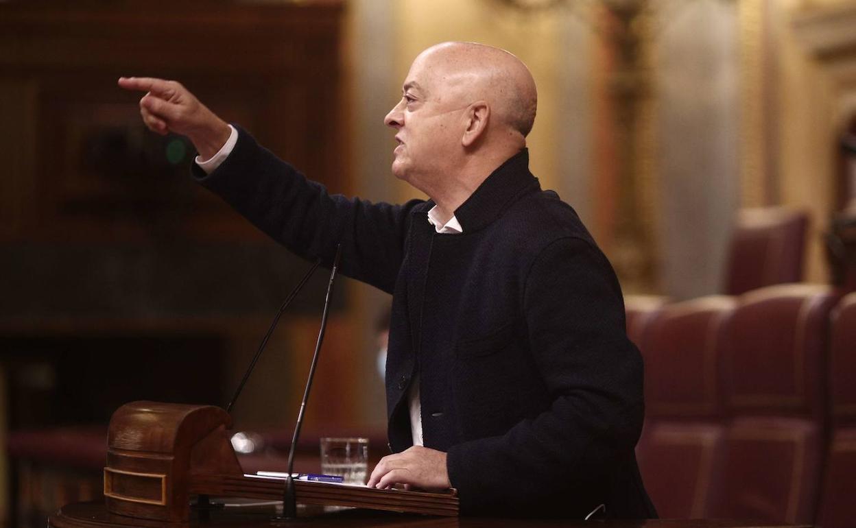 Odón Elorza interviene en la Cámara Baja en una imagen de archivo. 