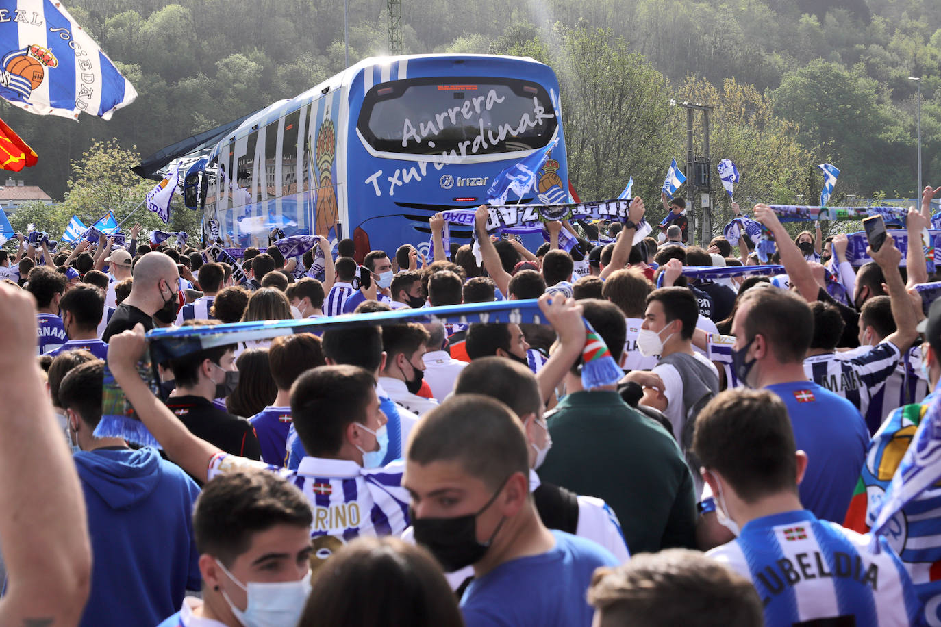 Final de Copa: Recibimiento Real Sociedad: La Ertzaintza restringirá el paso de aficionados a Zubieta, Lezama y al aeropuerto para recibir a los jugadores