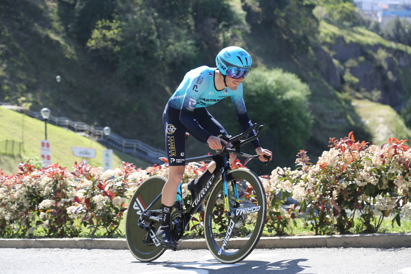 Alex Aranburu ha firmado la mejor actuación entre los cicilistas vascos en la primera etapa de la Itzulia. 