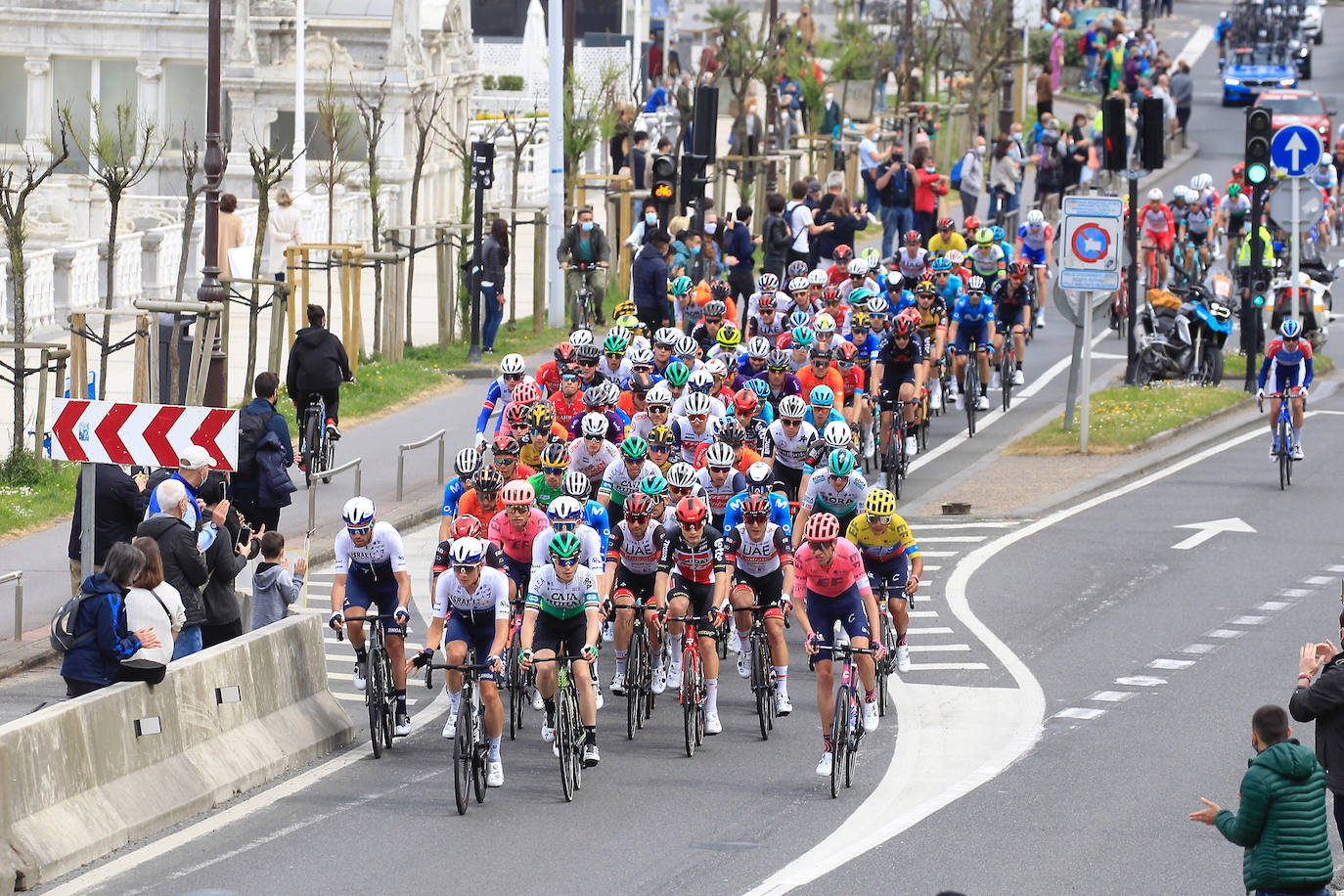 El recorrido entre Hondarribia y Ondarroa podría permitir la primera llegada al sprint de la carrera. 