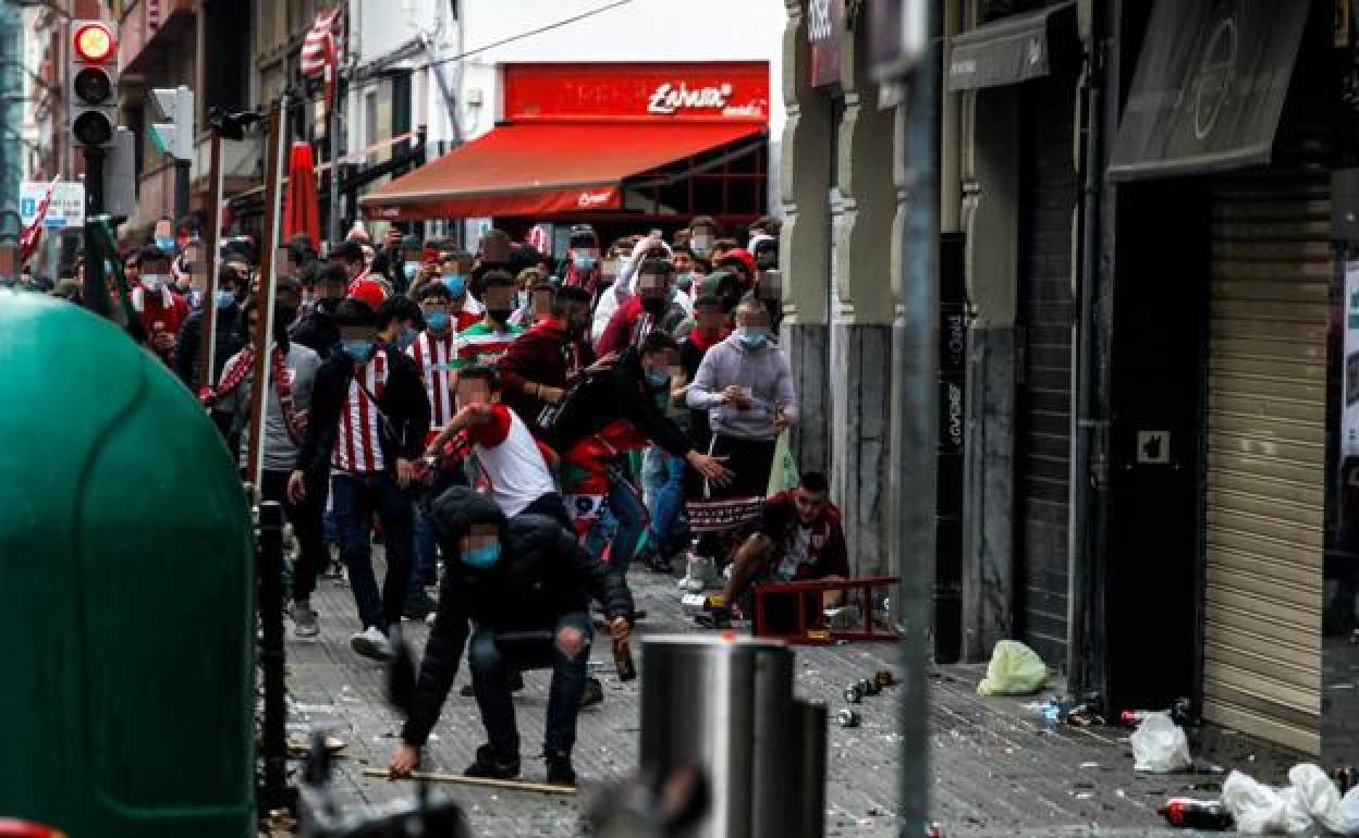 Imagen de los incidentes del día 3 en Pozas. 