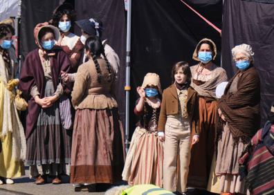 Imagen secundaria 1 - Amenábar libra una batalla naval en Pasaia