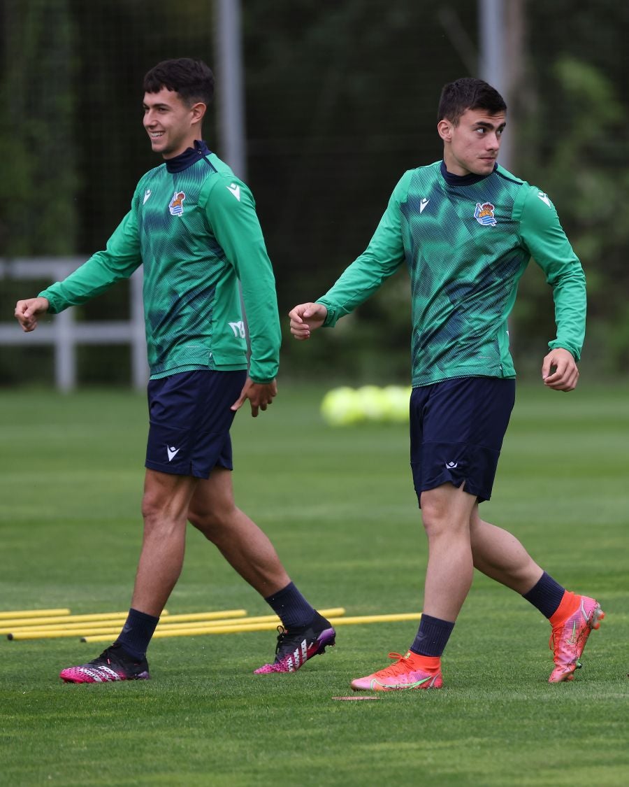 Fotos: Última sesión en Zubieta antes del derbi guipuzcoano