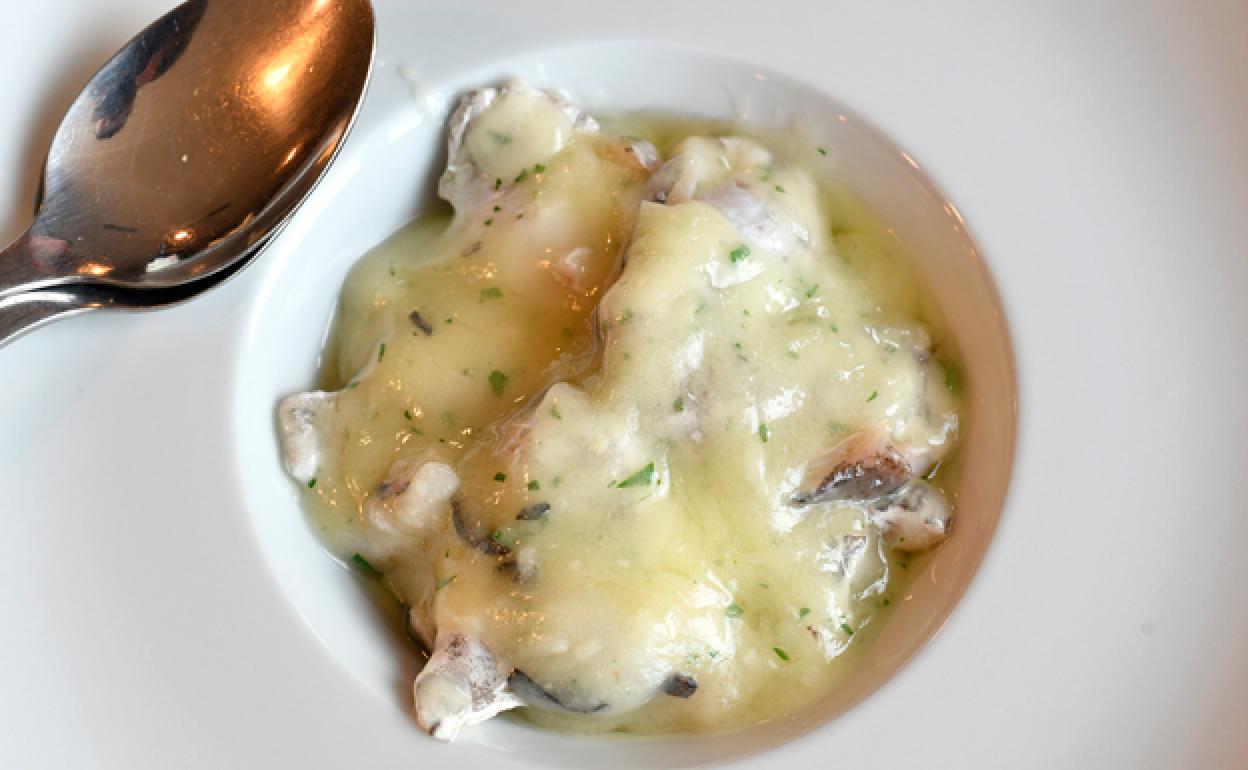 Receta de kokotxas al pil pil de Joseba Odriozola