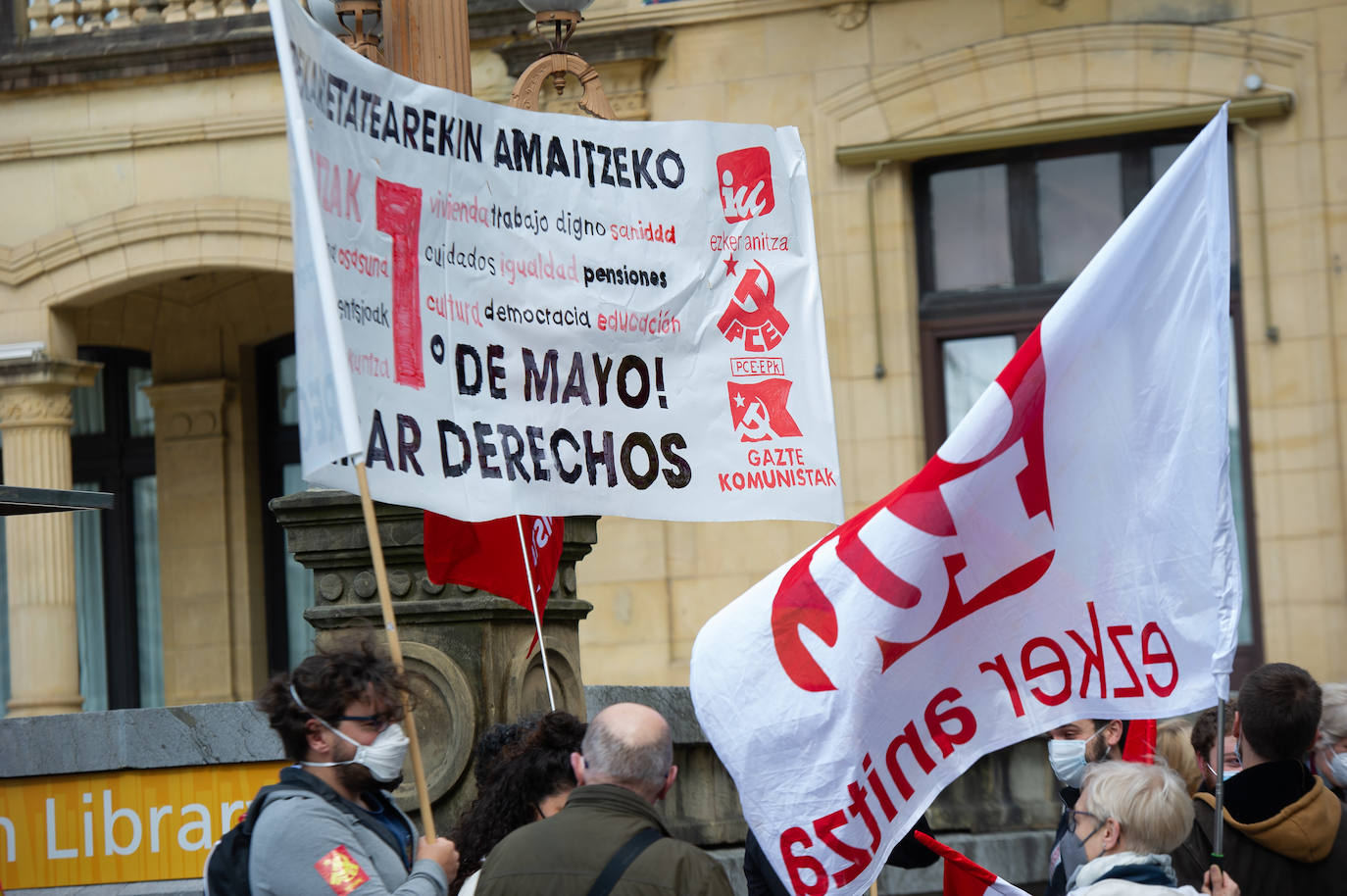 Fotos: Movilización contenida por el Primero de Mayo