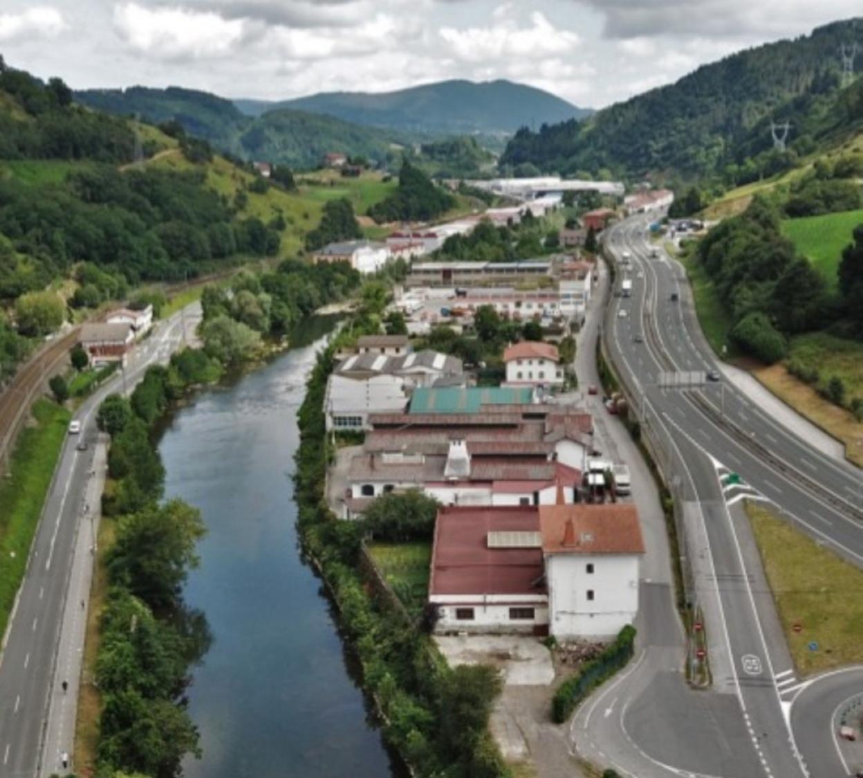 Vista aérea de la zona Santa Lucía-Guadalupe.